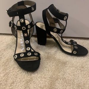 Black heels, size 7